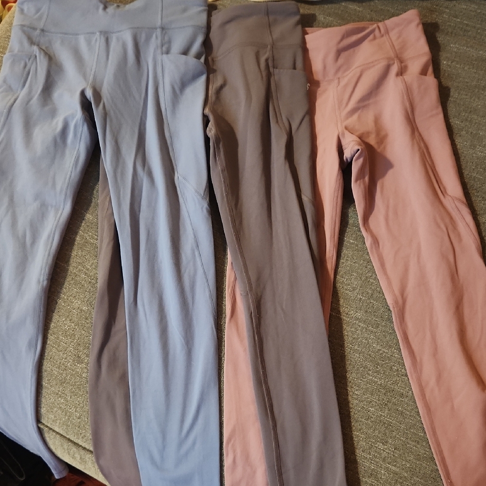 Stylish Activewear Leggings Set - Blue, Gray, Pink,camo